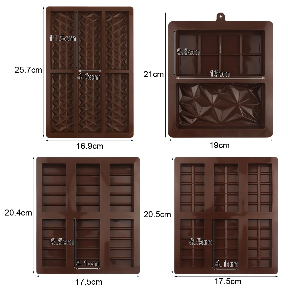Moule à Barres Chocolatées - Moule à Chocolat Snack