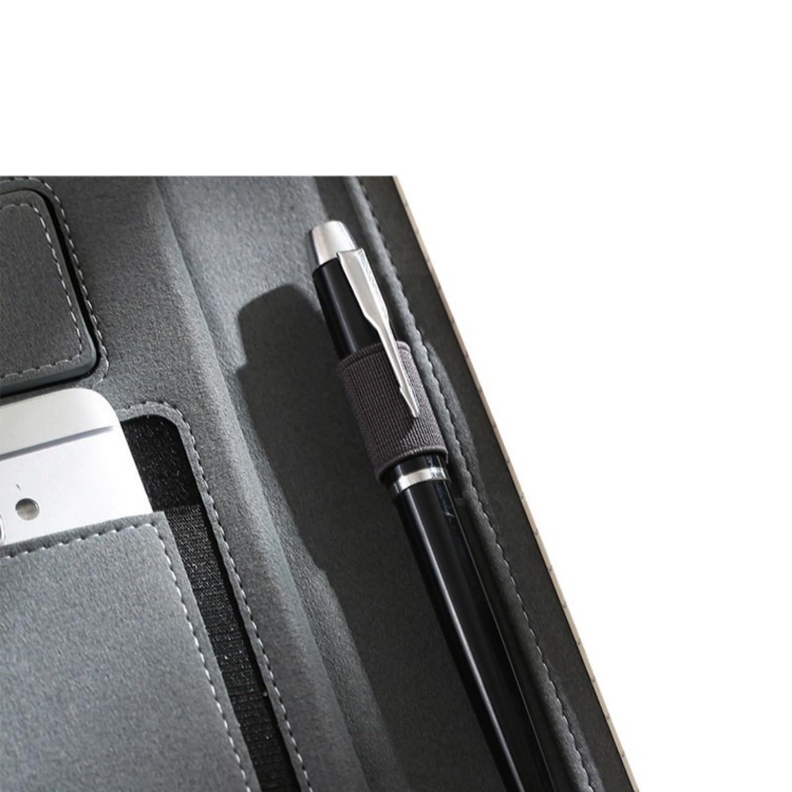 Portafolio de Negocios Carpeta clásica con cremallera for negocios para Oficina de Reuniones(Schwarz)