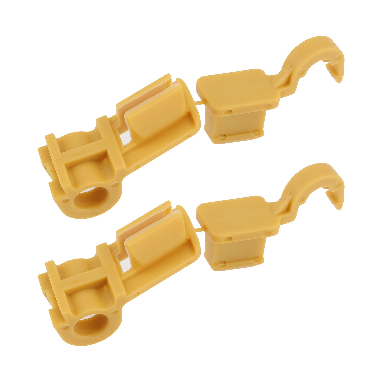 2 szt. klips zabezpieczający maskę, przedni zacisk mocujący 1566322, kompatybilny z Ford KA Mk2 2008-2016, części zamienne żółte tworzywo sztuczne