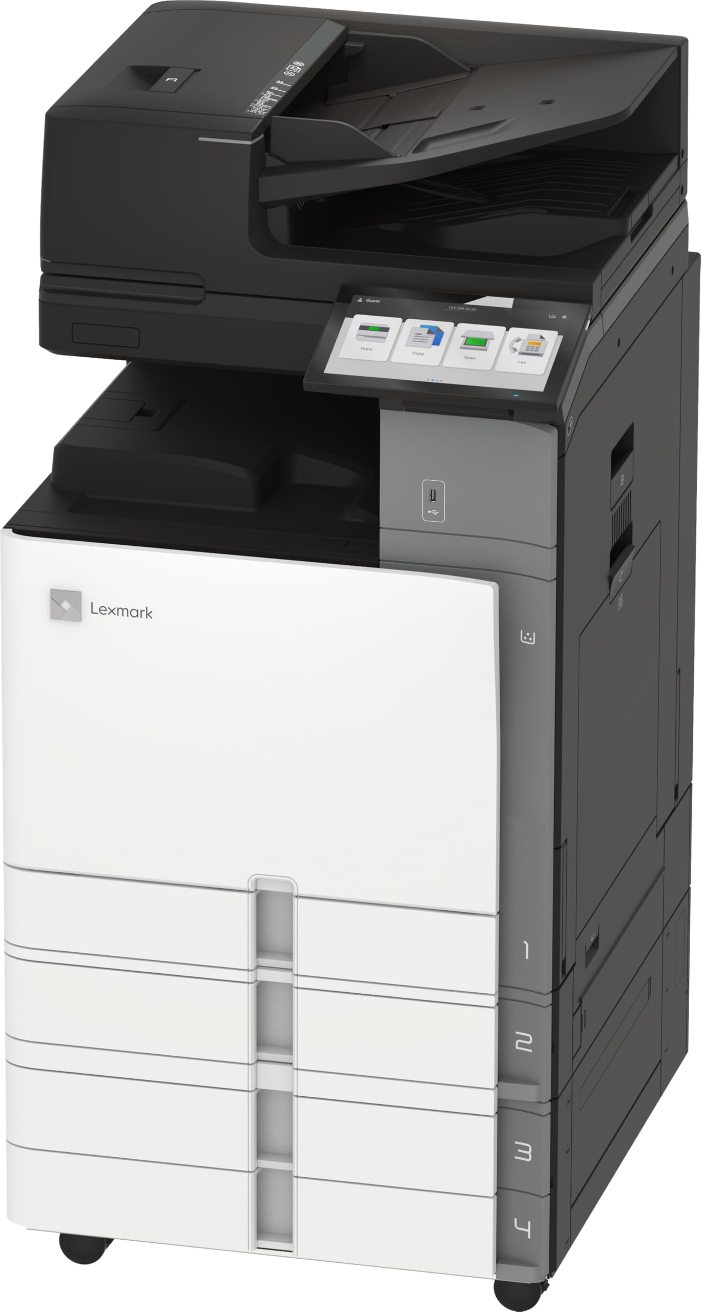 Lexmark CX961tse Color A3 Multifunction Printer, You get reassuring Versatility, Exceptional Sustainability, and Surprising Simplicity from Such Sophisticated Technology