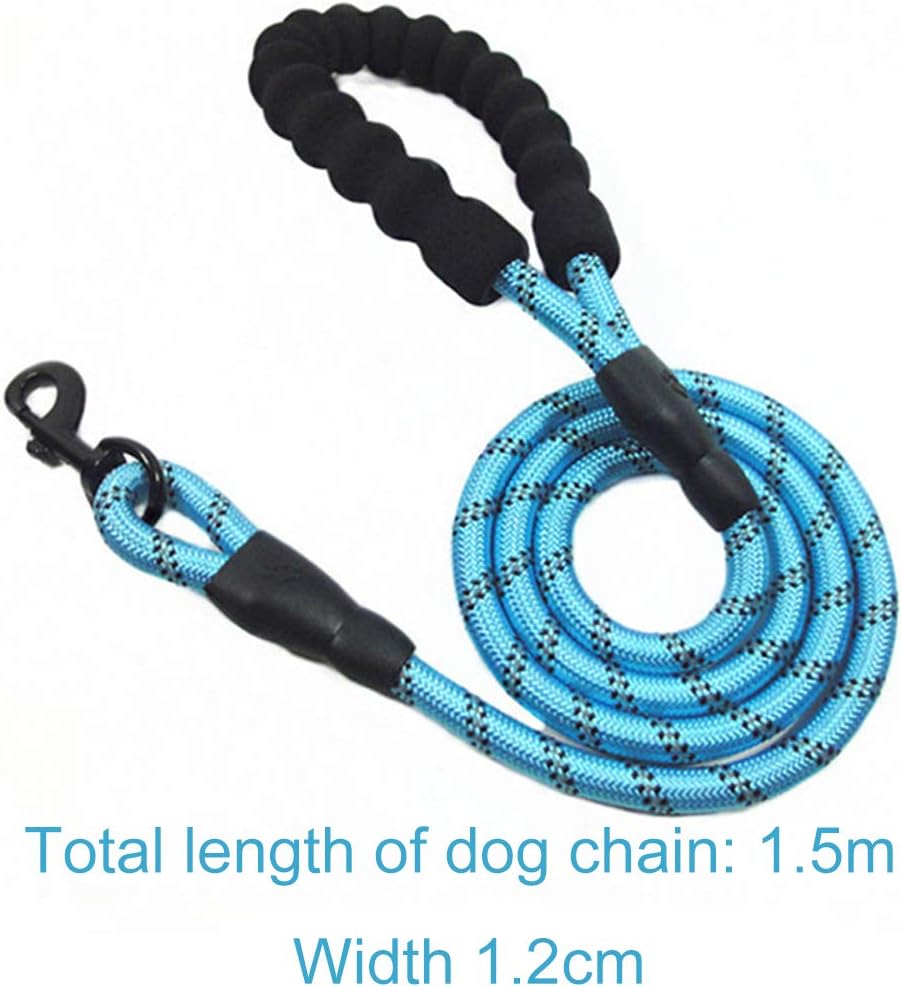 XYDZ Anti Pull Dog Lead with Highly Reflective Strong Shock Absorbing Stretchy Nylon Dog Rope Anti Pull Training Dog Lead for Extra Control Reflective Dog Leash for Medium and Large Dogs - Image 3