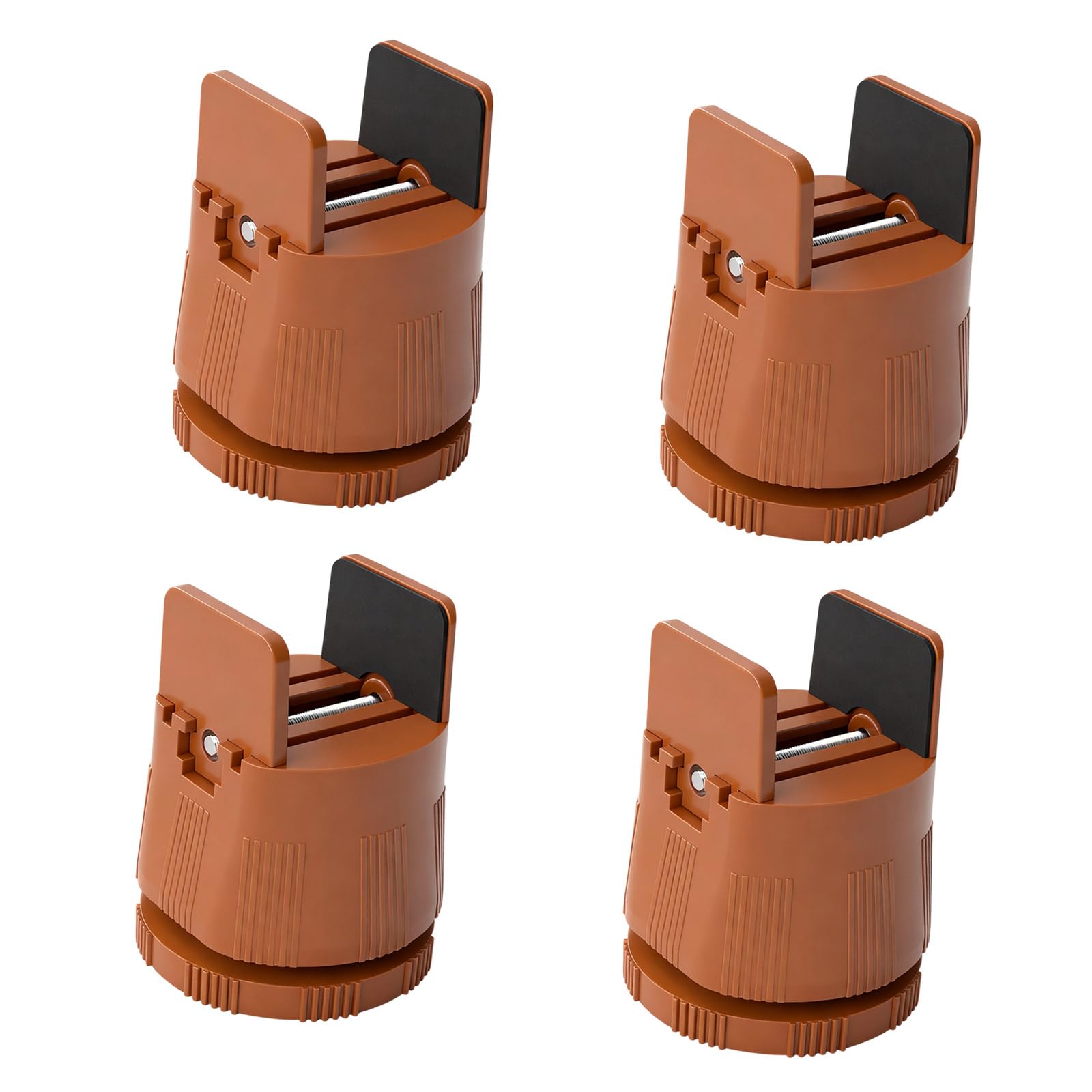 4Pcs Heavy Duty Chair Sofa Table Raiser Adjustable Chair Risers Bed Table Raiser Feet Leg Lift Furniture Raisers Adjustable Risers with Screw Clamp