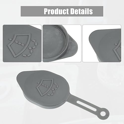 Miniatura 5 de Unifizz 4 piezas limpiaparabrisas depósito de líquido depósito botella radiador tapa gris 28913JK60A para Infiniti G37 2008-2013 para Nissan 370Z