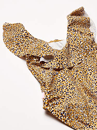 Seafolly Girls' Ruffle Shoulder One Piece Swimsuit, Wild Tropic Multi, 22