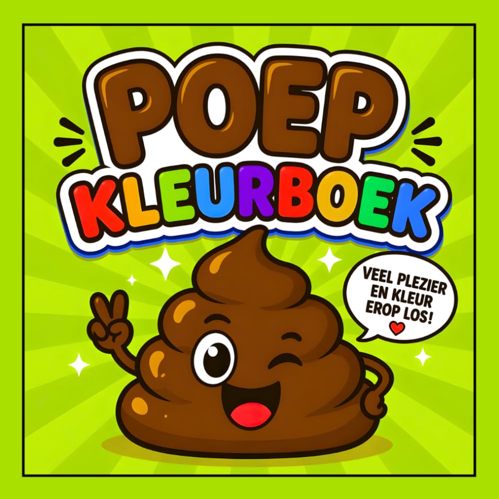 Poep Kleurboek: 50 Grappige, Makkelijke En Schattige Poep Emoji Ontwerpen Met Dikke Lijnen Om Te Kleuren, Lachen En Ontspannen – Leuke En Grappige Pagina’s Voor Kinderen, Tieners En Volwassenen