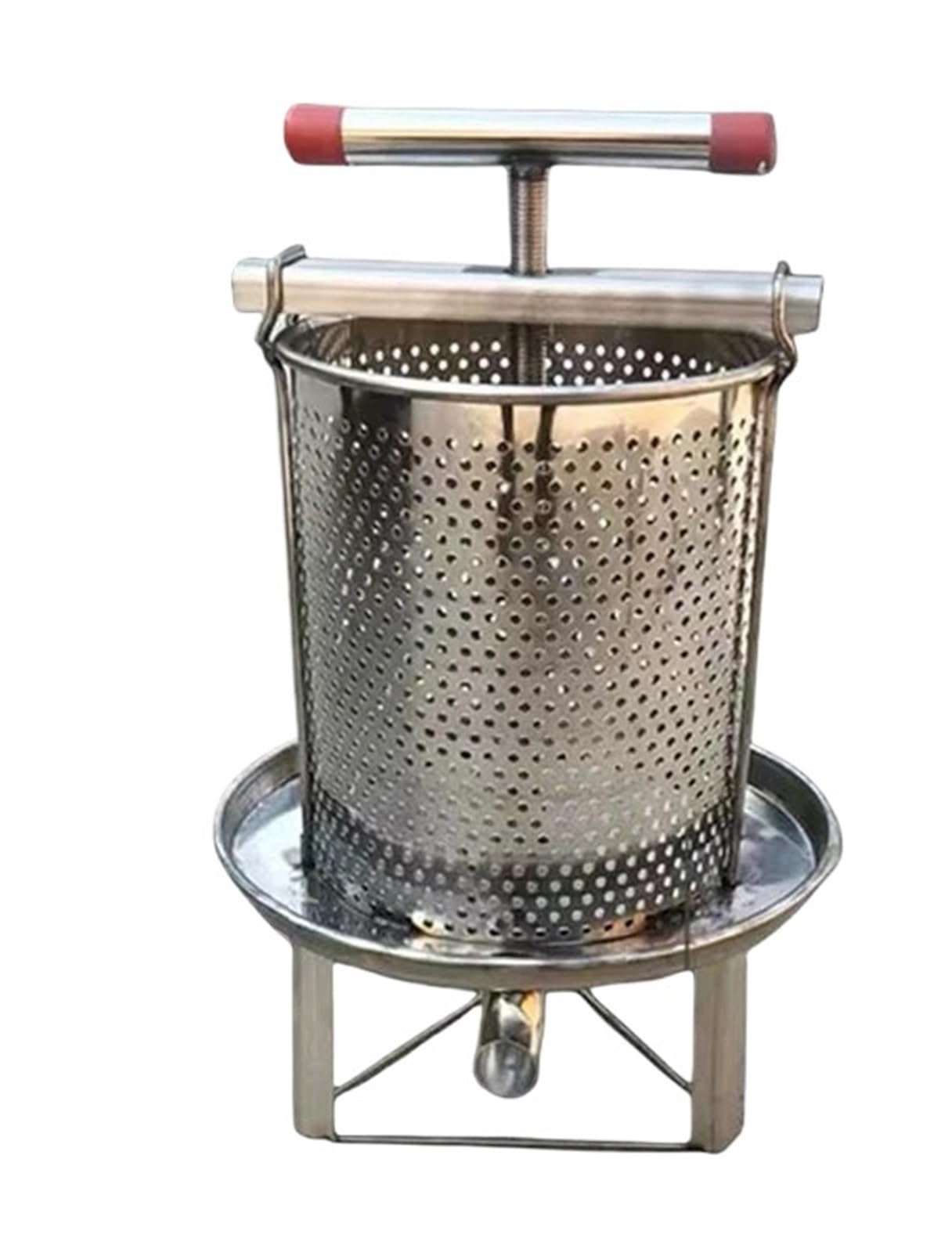 Equipo de apicultura pequeño, máquina procesadora de cera de abejas, extractor manual de miel