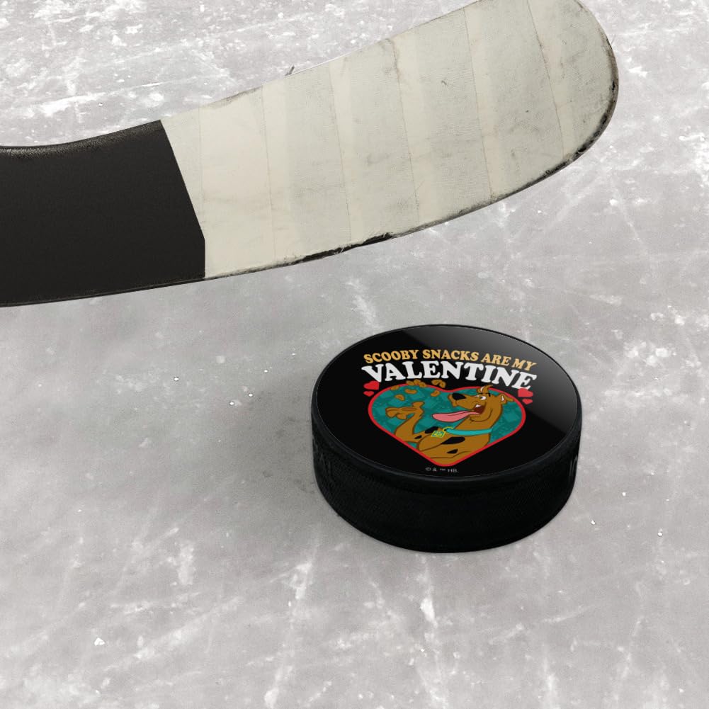 Scooby Doo Scooby Snacks are my Valentine Ice Hockey Puck