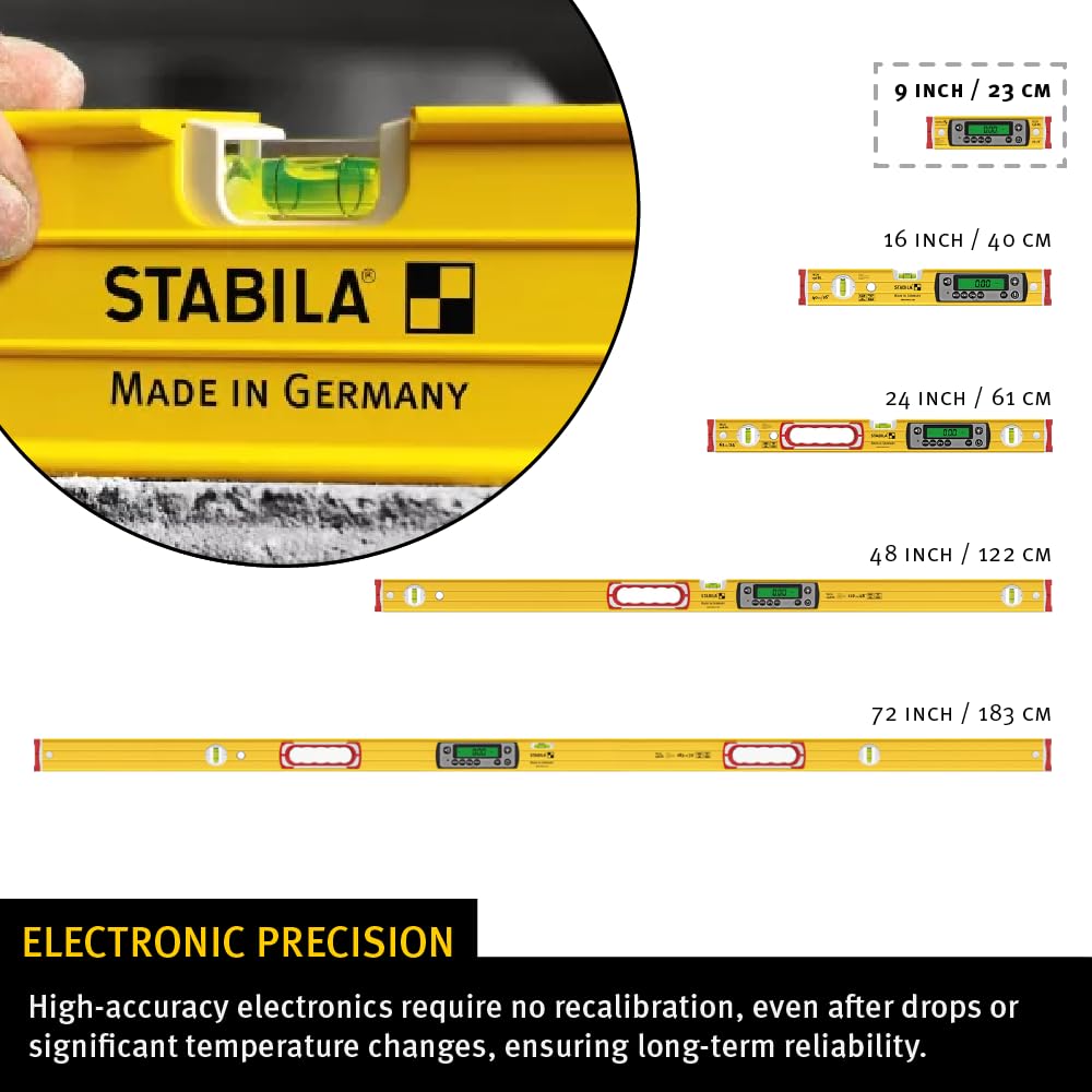 Stabila Digital Level - IP67 Waterproof & Accurate -3