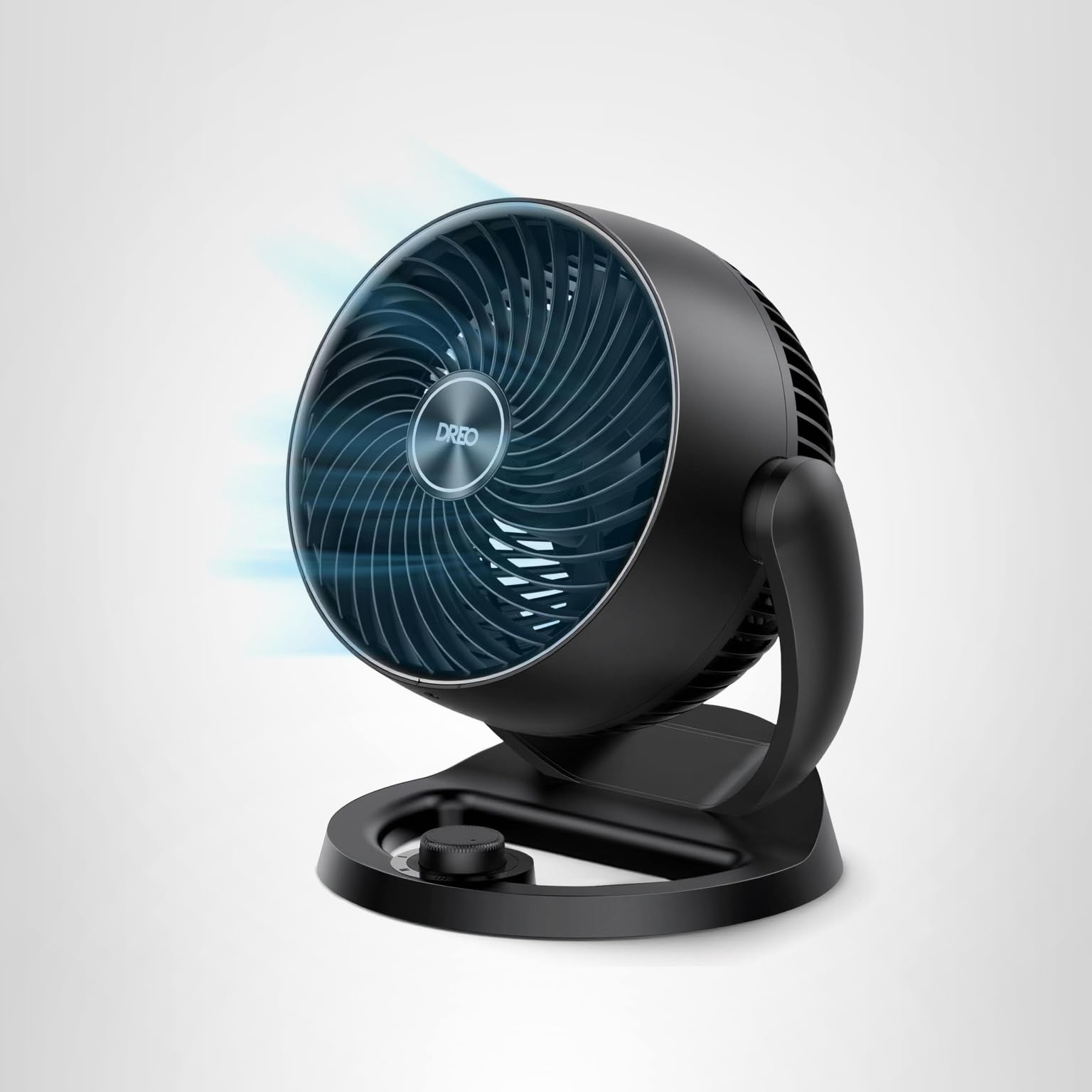 Dreo Fan for Bedroom, 12 Inches, 70ft Powerful Airflow, 28db Quiet Table Air Circulator Fans for Whole Room, 120° Adjustable Tilt, 3 Speeds, Desktop Fan for Home, Office, Kitchen