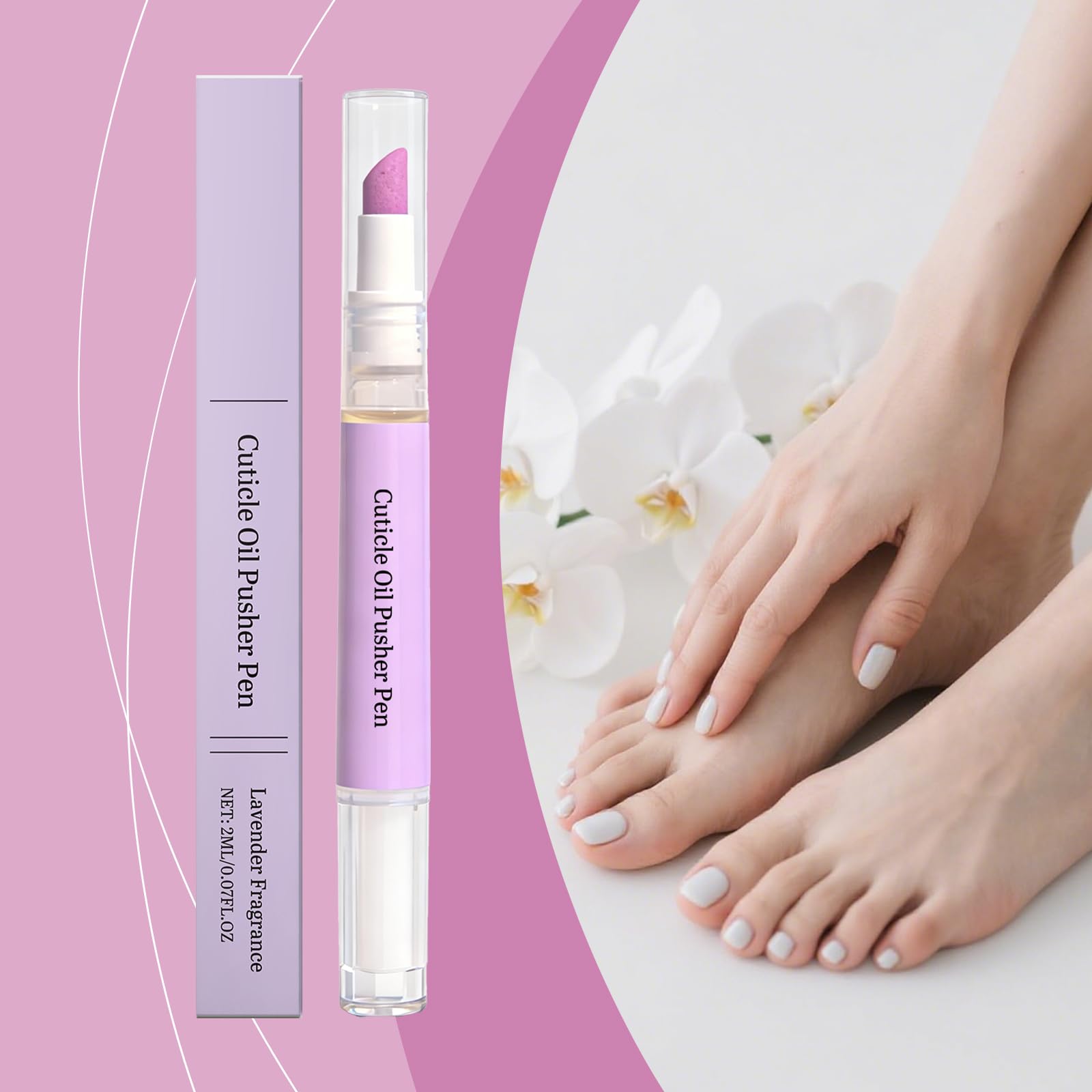 Rimuovi cuticole liquido, penna olio cuticole 2 in 1, penna spingi cuticole, Nail Care, penna a olio spingi cuticole, cura per la riparazione delle unghie secche e danneggiate (1 pezzo)