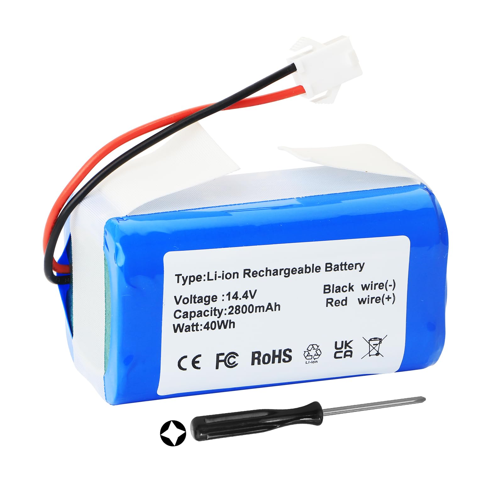 2600mAh Replacement Battery for Proscenic 850T 850P, for Honiture G20
