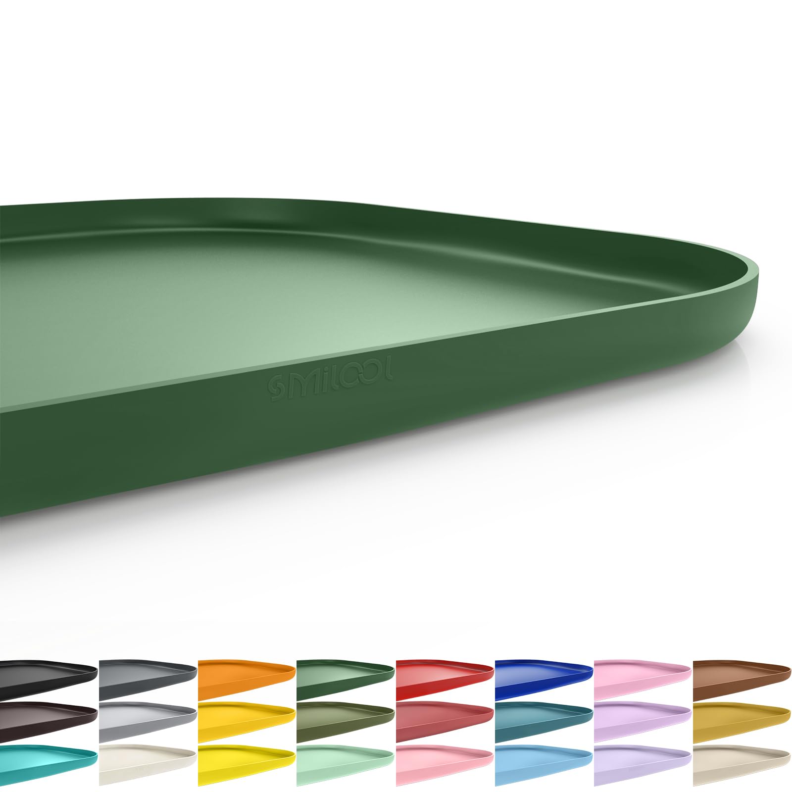 SMILOOL Waterproof Silicone Pet Food Mat with Raised Edge for Dog & Cat โ image 1