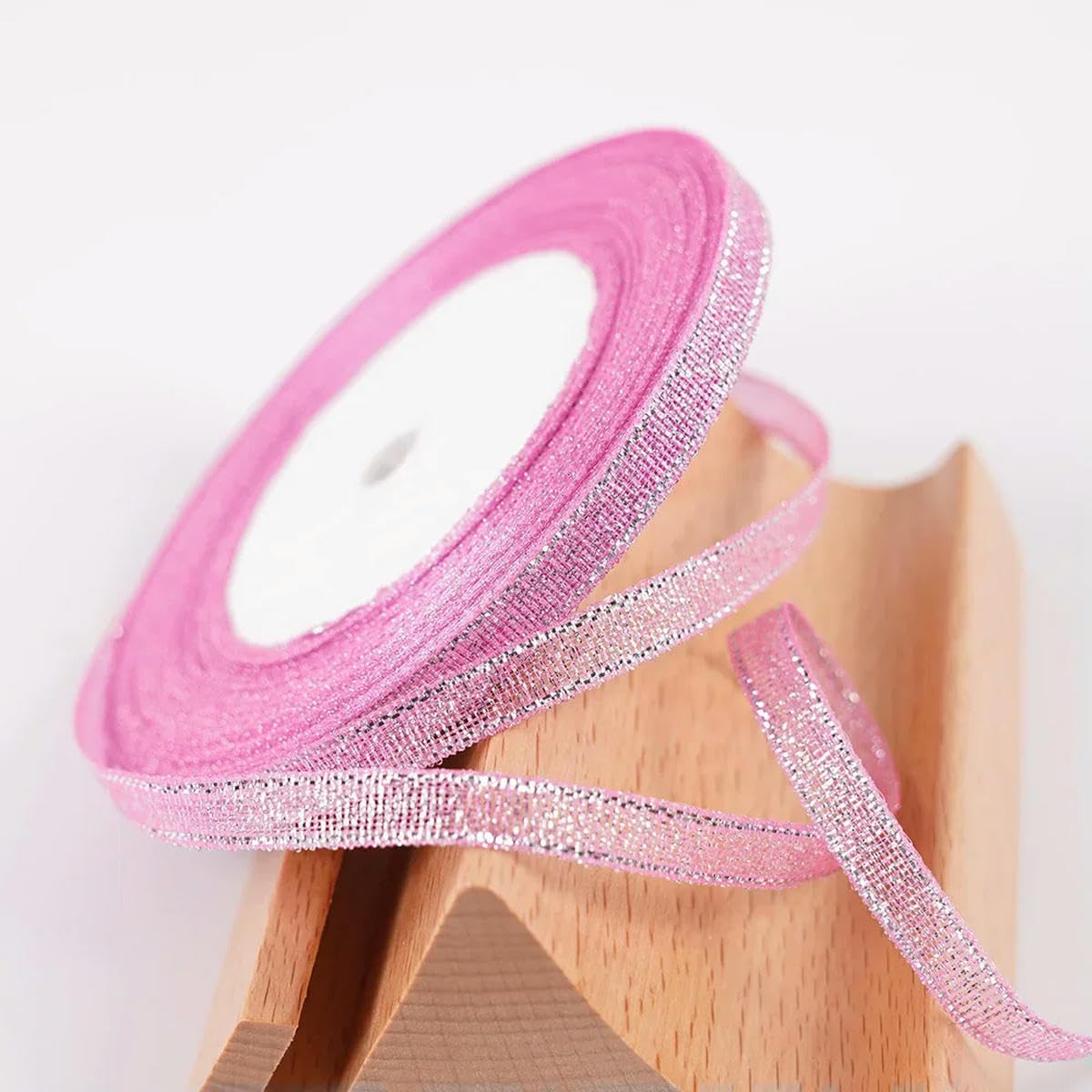 CIVIOOH 22 meters/roll 6mm Ribbon DIY Bow Crafts Gift Wrapping Bouquets Party Decor Ribbons