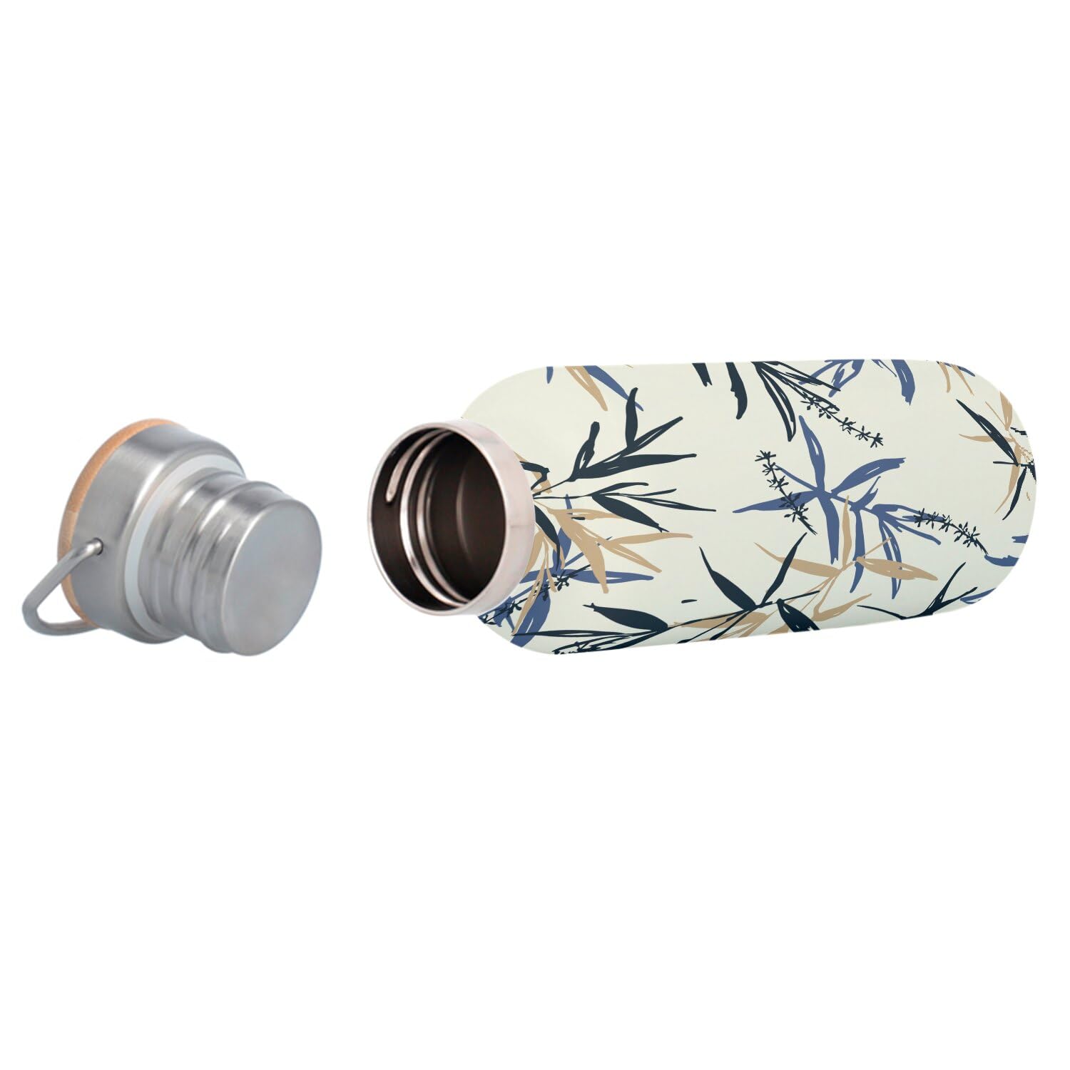 Borraccia termica in acciaio inox, 500 ml, stampata, illustrazione Zen meditazione Buddha G1429