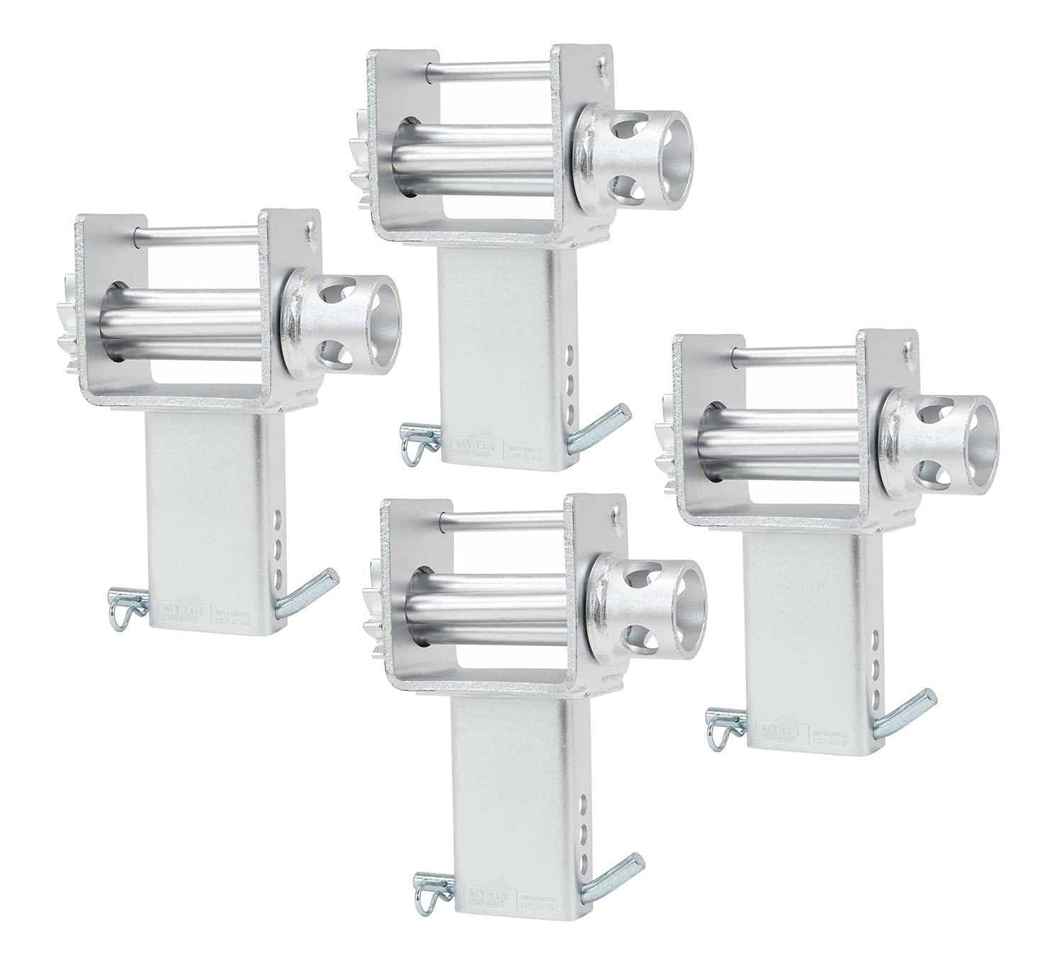 Mytee Products (4 Pack Trailer Stake Pocket Winch Zinc Plated Flatbed Utility Capacity# 16200 lbs