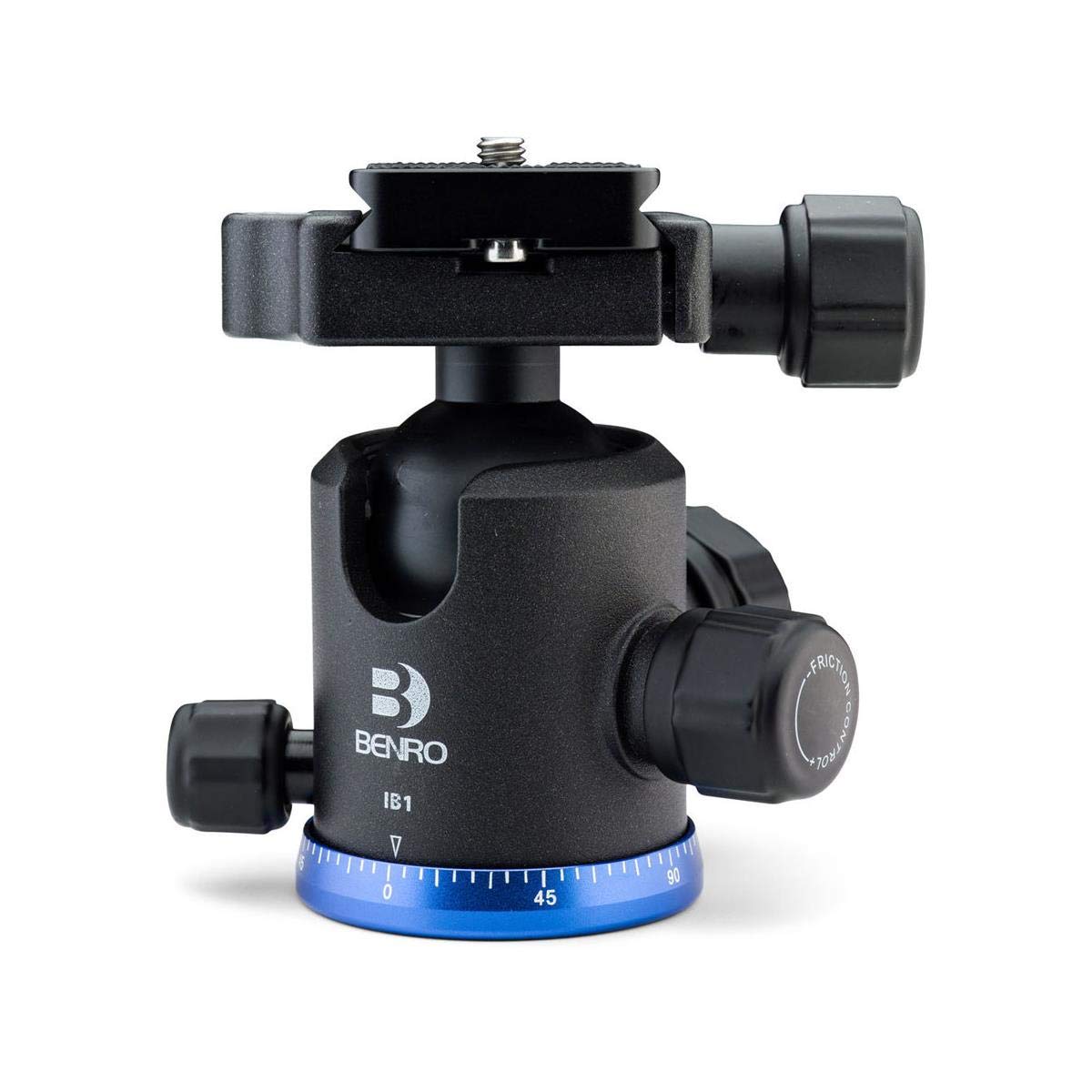 Benro High-Performance Arca-Swiss Compatible Triple-Action Ball Head with PU60 Quick Release Plate, 360° Panning & Independent Drag Controls for DSLR/