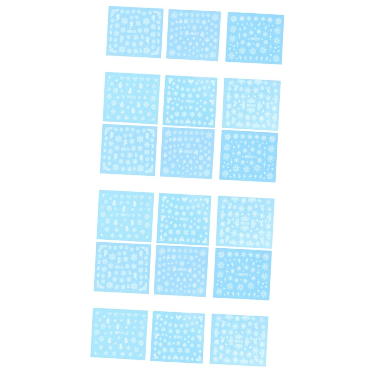 Autocollants pour à motif flocon de neige Healvian pour manucure de fêtes lot de 3