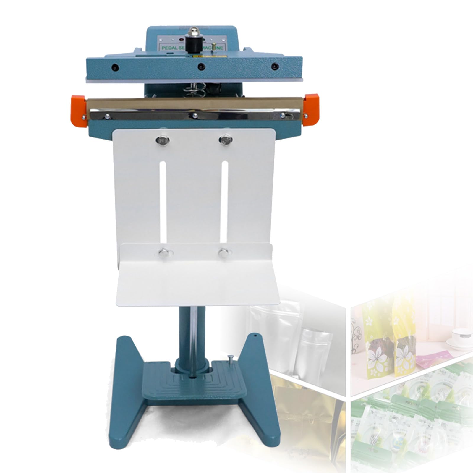 JKJZSALJ Heavy Duty Heat Sealer Machine With Foot Pedal And Cutters For Thermoplastic Plastic Foils, Commercial Grade Impulse Welder,Unilateral