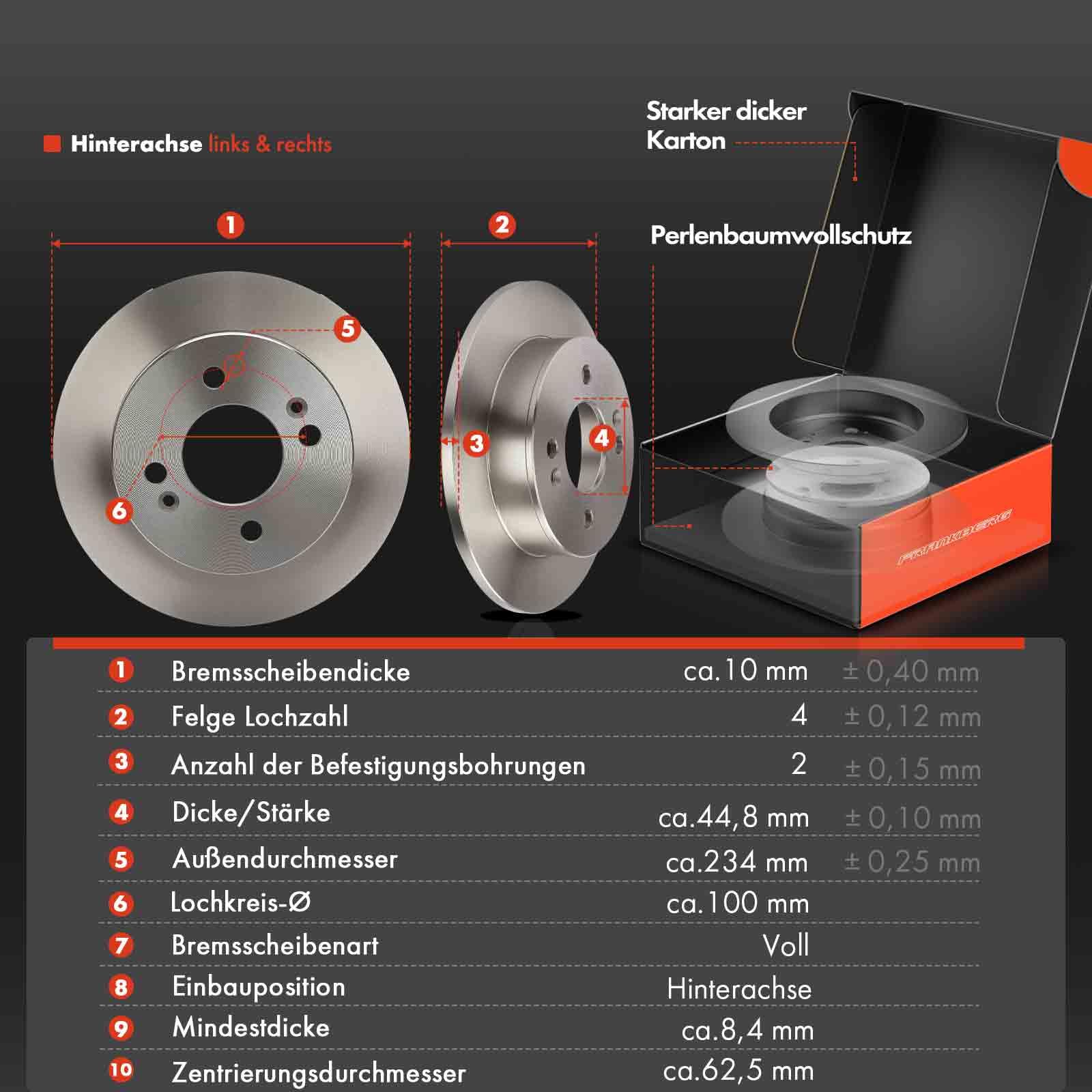 Frankberg Klocki hamulcowe tarcze hamulcowe kompatybilne z i10 2019-2025 Rear Brake Rotors + zestaw 2 par zamienników # 583021RA30