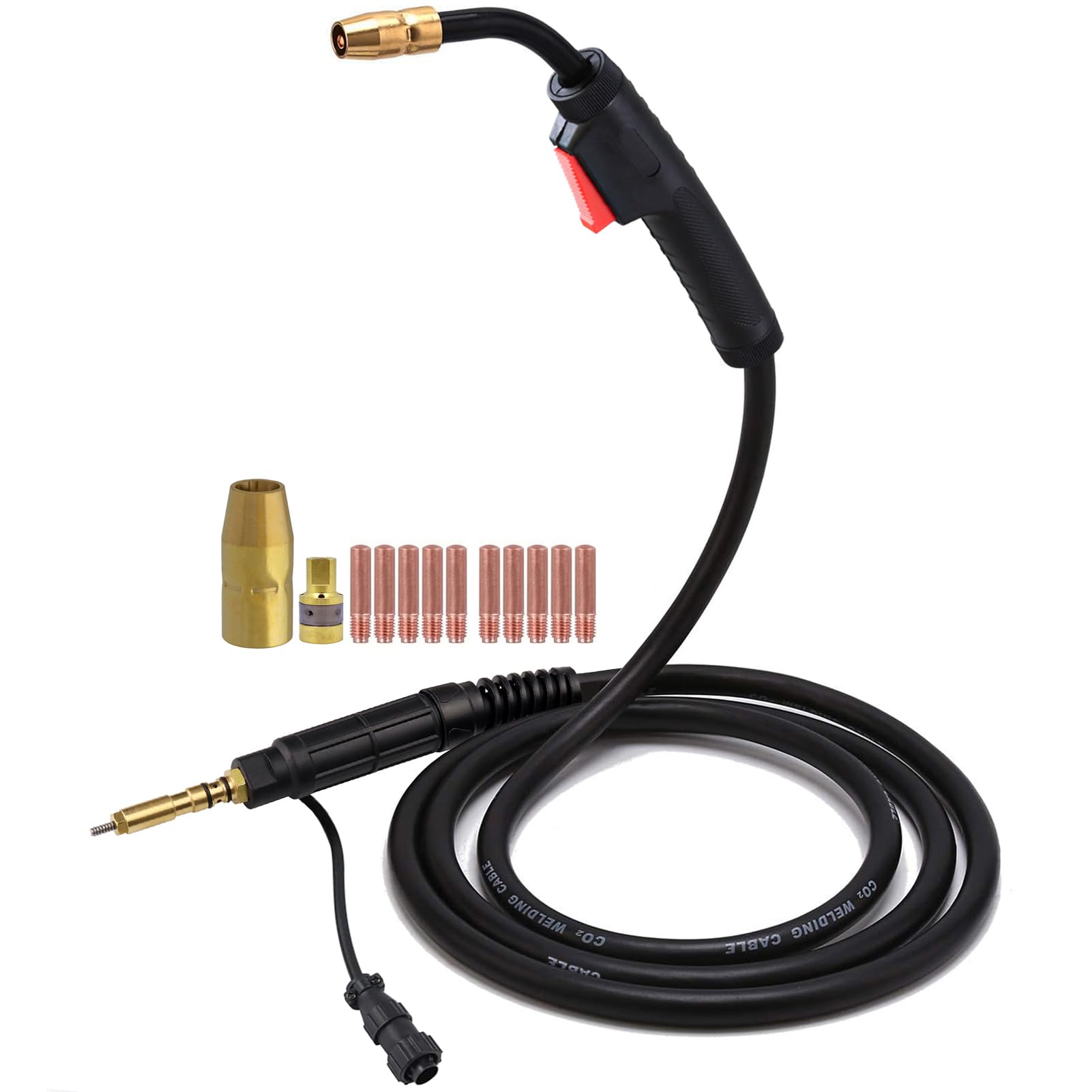 Mig Welding Gun Torch Welder for Hobart H100S4-10 245926,Replacement Fits Hobart Handler 190/210/210MVP,100A 10ft MIG Welder for Hobart with .030"