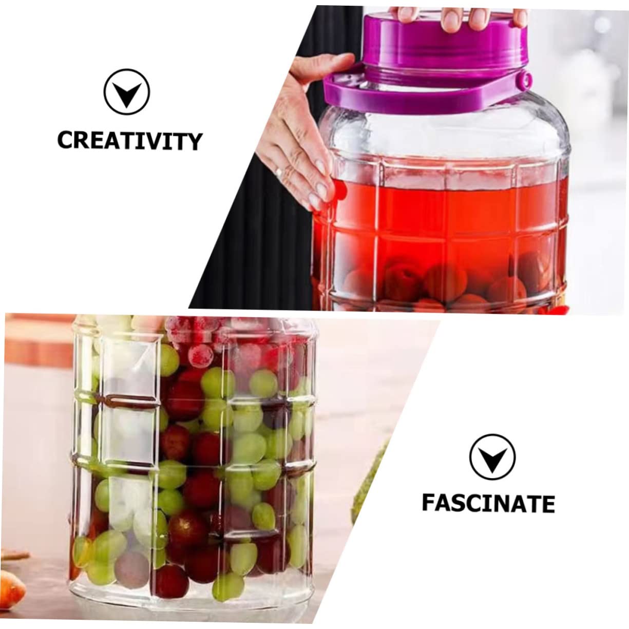 BESTonZON Sigillatore Per Barattoli Contenitore Sigillato in Per Alimenti Secchi Barattolo Per La Produzione Di Vino Bottiglia Per Perdite Coperchio Per Barattoli Di Sottaceti Per Enzimi Fatti in Casa