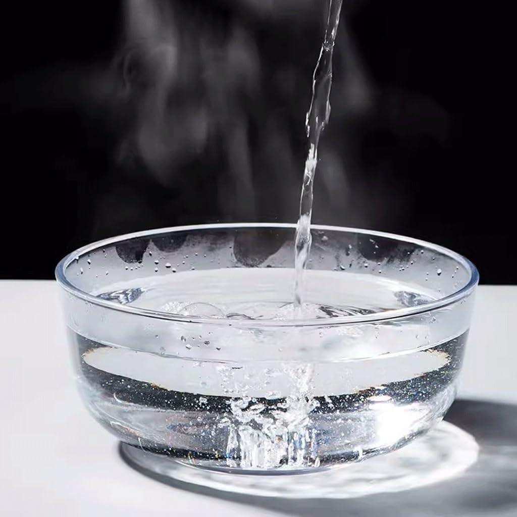 EQUALIZE Suppenschüssel Mikrowellenofen-spezifische transparente Glasschale Haushalt Obst Salatschüssel Hitzebeständige Große Suppenschüssel Instant Nudelschüssel Küche Mehrzweck-Suppenschüssel (Größe