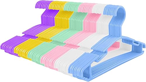 Miniatura 14 de GoodtoU Perchas para niños – Perchas de bebé para armario – Perchas de ropa de bebé, paquete de 60 perchas de plástico para bebés y niños pequeños