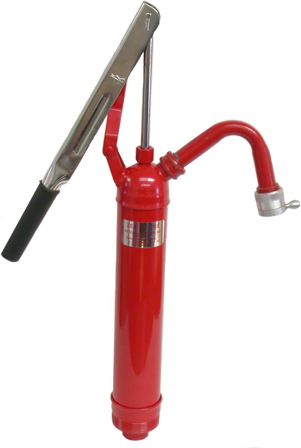 ZEELINE BY MILTON Hand Operated Lever Drum Pump, For 15-55 Gallon Drums, 1-Gallon per 9 Strokes, With Non-Drip Spout (ZED-S1)