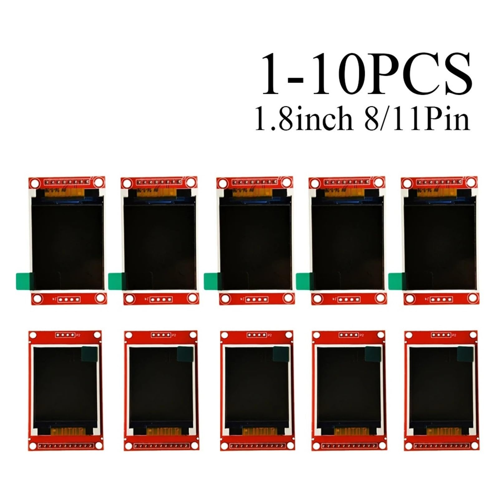 ChuFort Display LCD TFT ST7735 da 1,8" 128×160 RGB 65K SPI a 4 fili for Arduino STM32(8pin 10PCS)