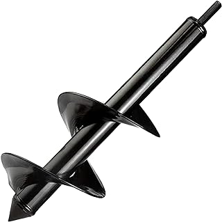 Auger Drill Bit for Planting 4"x12",Garden Plant Flower Bulb Bedding Planter Auger Spiral Drill Bit,Easy Planter Garden Auger,Post Hole Digger for 3/8” Hex Drive Drill