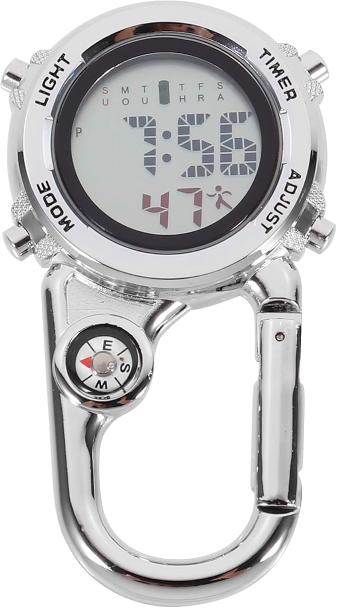 1pc Multi Carabiner Watch Practical Pocket Watch for Outdoor