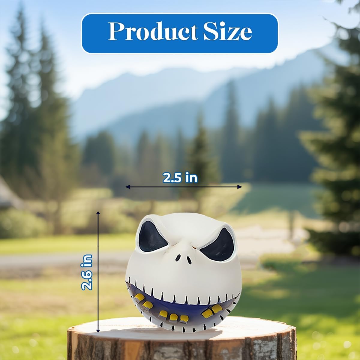 3D Resin Horror Nightmare Skellington Car Air Freshener Vent Clips, Spooky Car Freshener, Horror Air Freshener, Gothic Gifts for Women and Men, Funny Spring Gifts For Movie Fans - Image 2