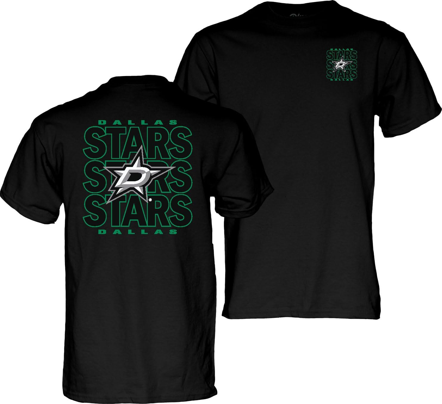 Blue 84 NHL Officially Licensed T-Shirt Front/Back Curl Team Color