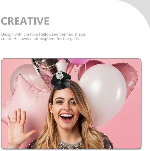 Miniatura 5 de Diadema de Halloween, 2 diademas de sombrero de marinero, gorro de capitán de yate, mini capitán cosplay para Halloween, accesorio de disfraz