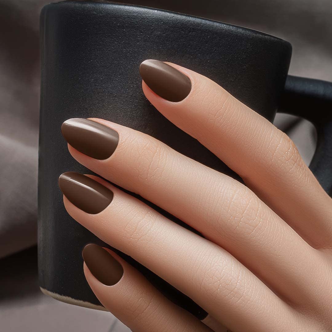 Lotus Make-Up Ecostay Nail Enamel Espresso E81 | Easy to Apply | Glossy Finish | 10ml - Image 3 thumbnail