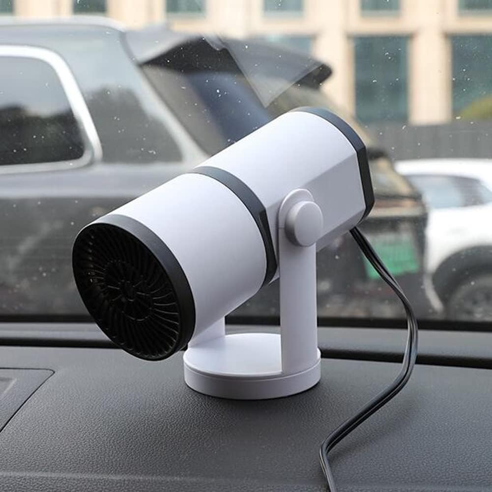 Car Heater Defroster More Chioce Fast Demisting Defroster 2 in 1 Heating and Cooling Fan 360 Degree Rotatable Car Defroster in Cigarette Lighter