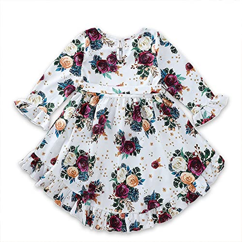 Conjunto de enxoval de bebê floral versátil, boêmia, estampa floral, vestidos de gravata borboleta i