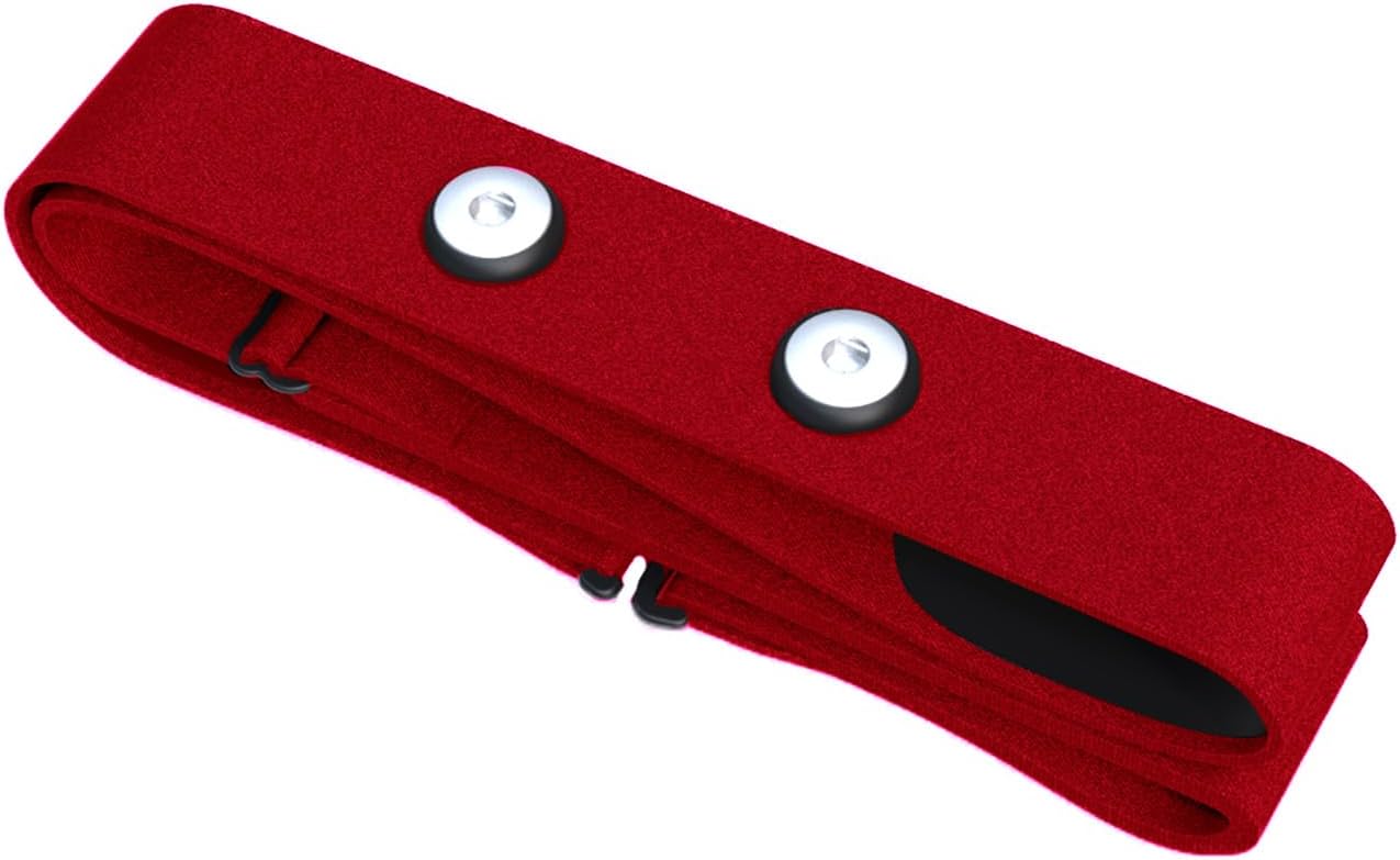 Heart Rate Monitor Chest Strap Replacement for Polar H10/H9/H7, Garmin Dual/Wahoo Tickr, Compatible with Polar Heart Rate Sensor (Red)