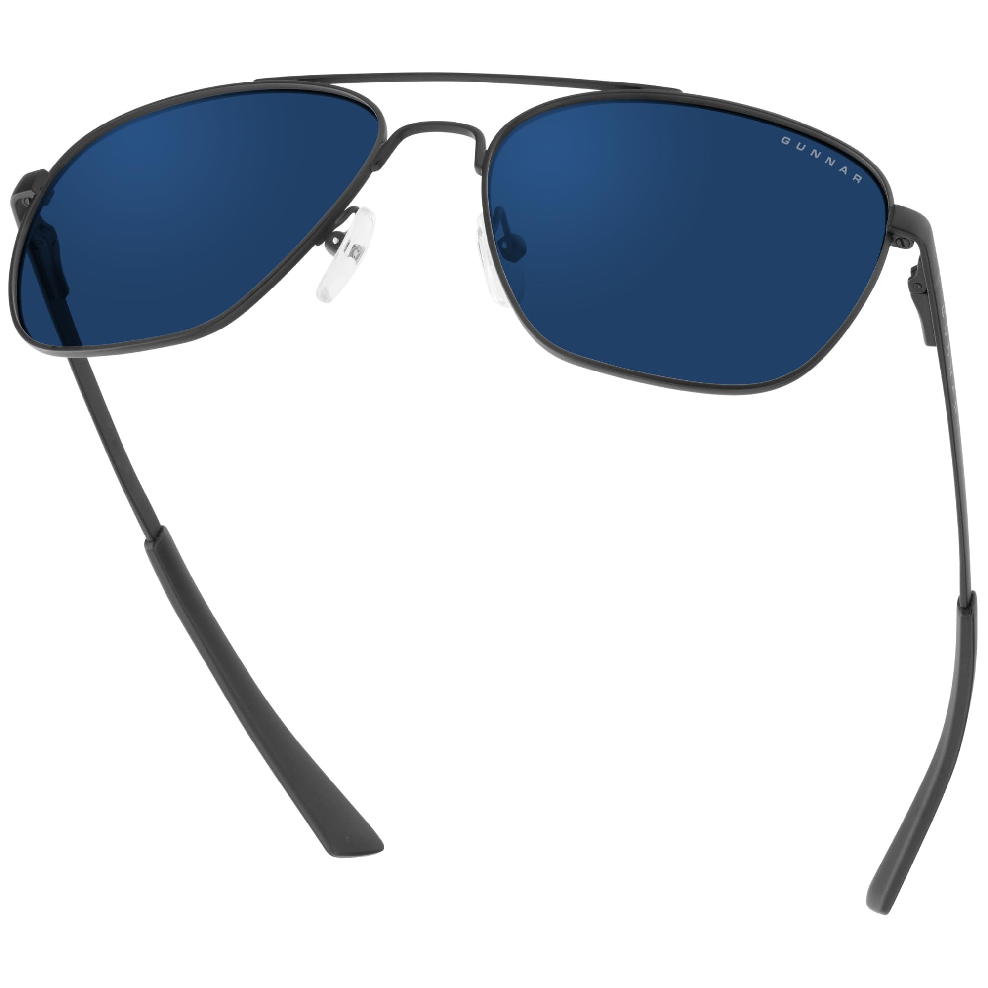 Okulary komputerowe i do gier GUNNAR - MUSTANG - Kolor oprawek: ONYX, Odcień soczewek: Sun (Blokuje 90% niebieskiego światła i 100% promieni UV)-Okulary blokujące niebieskie światło