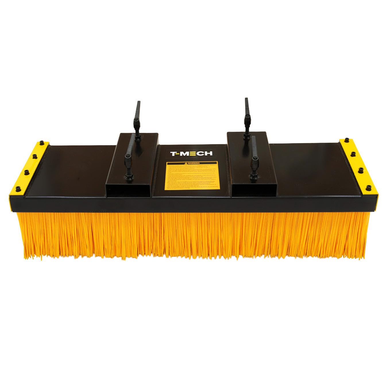 Balai Pousseur Pour Fourches de Chariot Élévateur Largeur 1300 mm Brosse Plat Ultra-Résistant Sol d'Entrepôt Usine Acier Laminé à Froid Poils Remplaçables Taille de Passage Standard