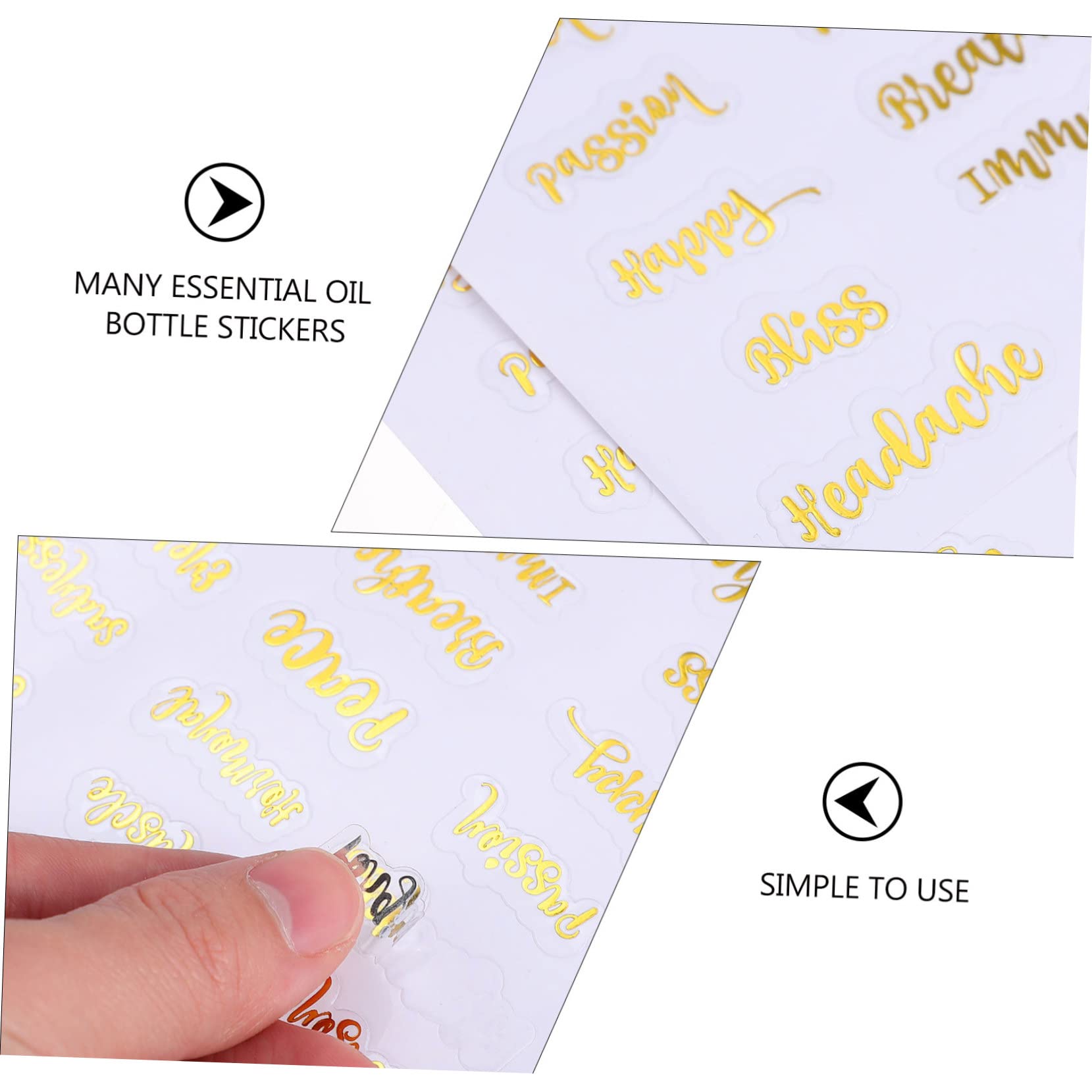 Tofficu 3 Set Di Adesivi Per Etichette Adesive Per Bottiglie Di Adesivi Decorativi Per Bottiglie 10 Fogli * 3