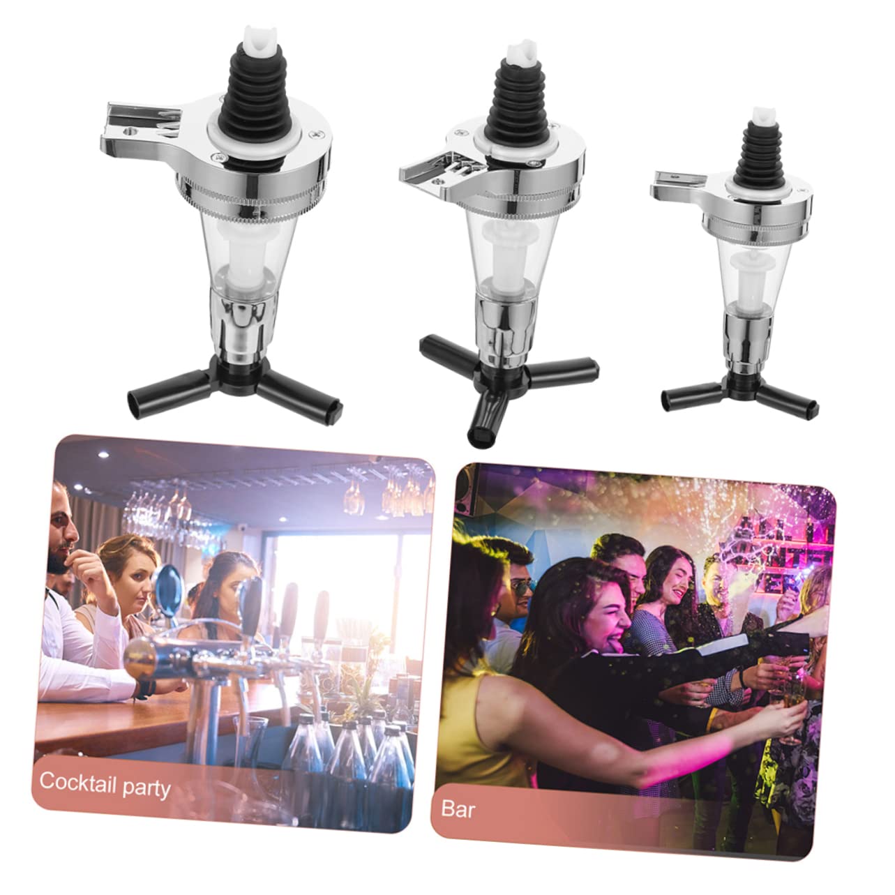 3piezas Bomba Dispensadora De Agua De Dispensador De Licor Invertido Hogar Dispensador De Agua De Ración para Fiestas