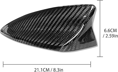 Miniatura 2 de BLAKAYA Compatible con cubierta de antena, cubierta de aleta de tiburón, cubierta de fibra de carbono, antena de techo automotriz para Camaro