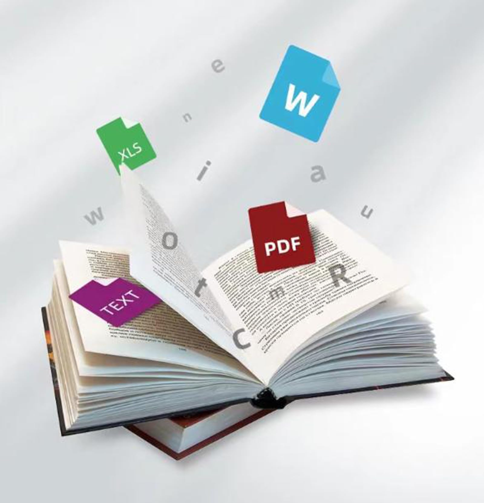 Cámara De Documentos De Libro De 13MP, Escáner De Documentos Portátil | Luz de relleno de tres velocidades y recorte/enderezamiento, conversión de Word PDF TXT para oficina y enseñanza