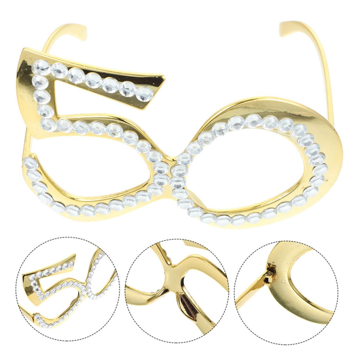 5 Zestawów Okularów Urodzinowych Nowatorski Design Zabawne Okulary Imprezowe Dla Dorosłych Akcesoria Do Fotobudki 2 Szt*5