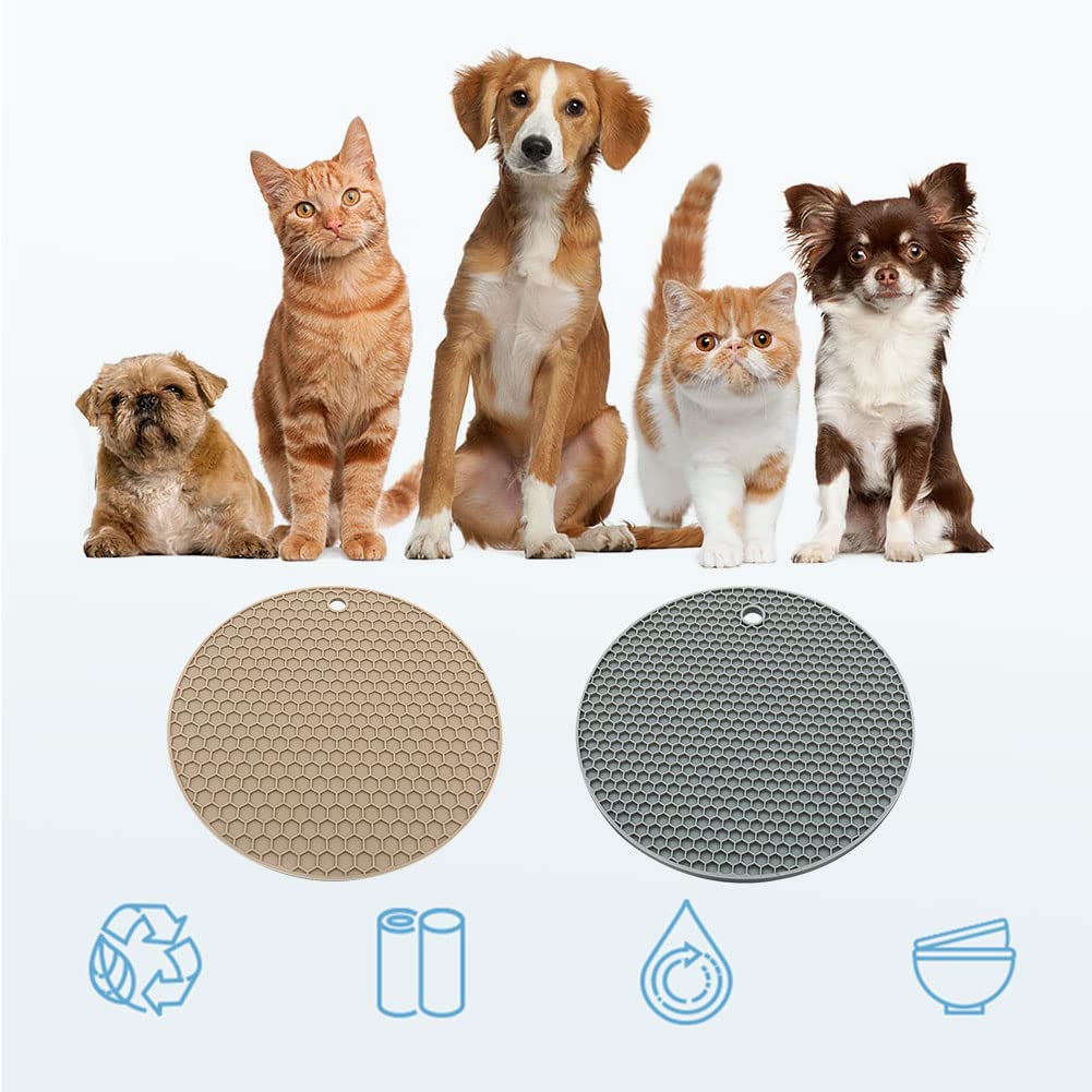 Tapis Gamelle Chien, 60x40cm Tapis Gamelle Chat Antidérapant Tapiss