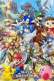 CGC Huge Poster GLOSSY FINISH - Super Smash Bros. Wii U 3DS Art 4 (24' x 36' (61cm x 91.5cm))