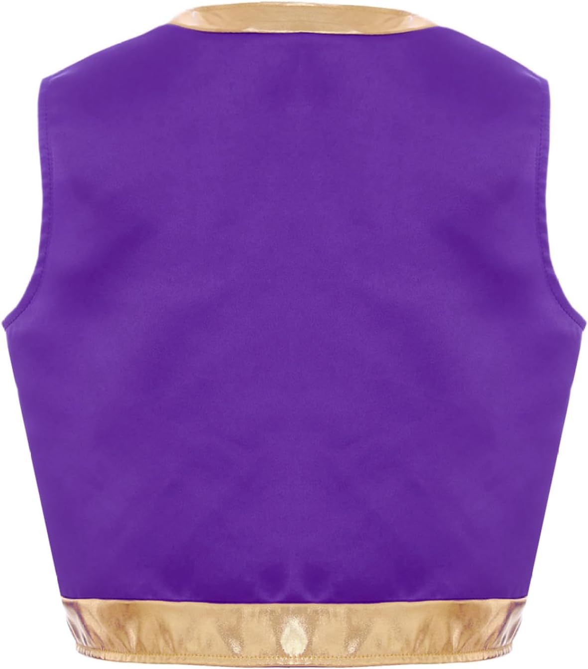 Kids Boys Girls Arabian Prince Vest Waistcoat Halloween Fancy Party Performance Competition