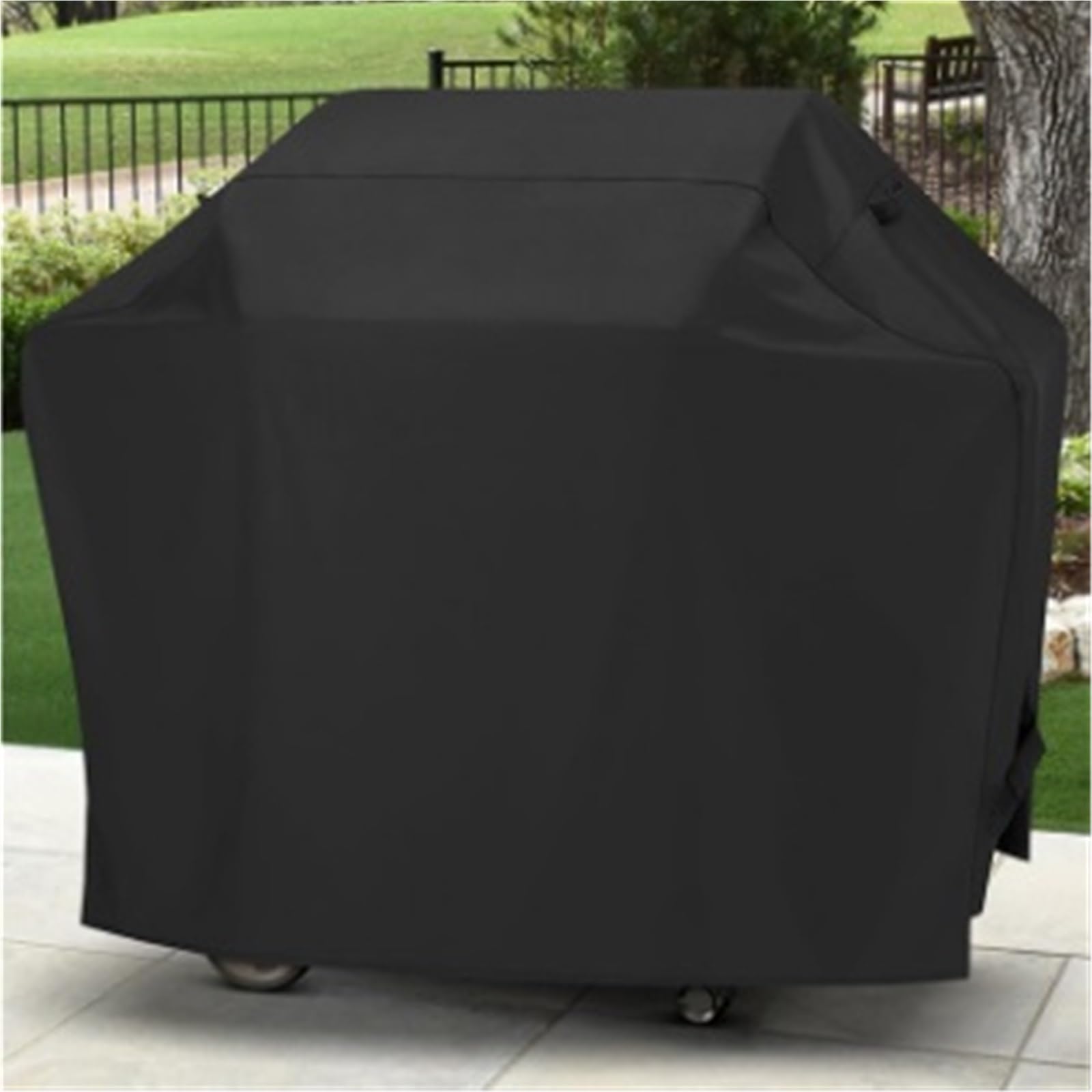 Copertura Griglia Barbecue Impermeabile | Copertura griglia gas barbecue esterna antistrappo anti-UV impermeabile Tessuto Oxford 210D(Drawstring,145x61x117cm)