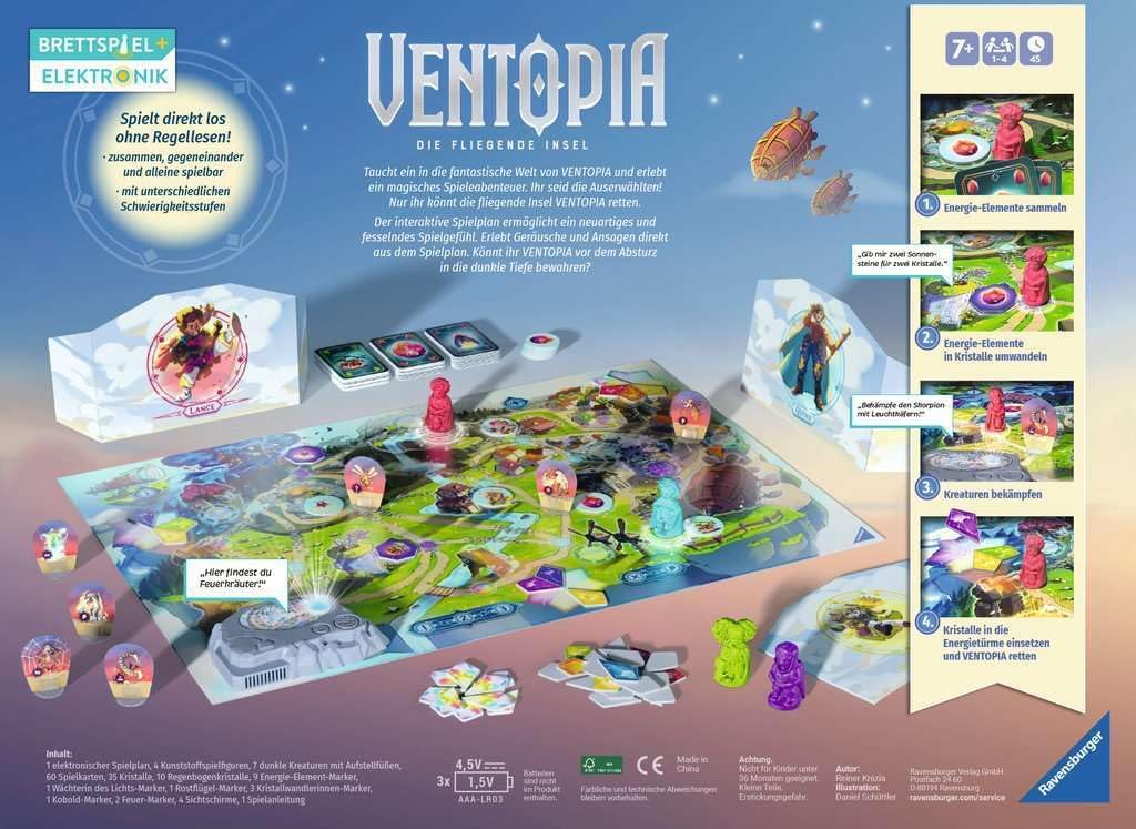 Stadt im Himmel - Gesellschaftsspiel & Brettspiel ab 7 Jahre: Die fliegende Insel